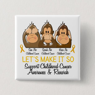 Sehen Sie, dass zu sprechen keinen Kindheits-Krebs Button