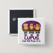 Sehen Sie, dass zu sprechen keinen Lupus 1 hören Button (Vorne & Hinten)