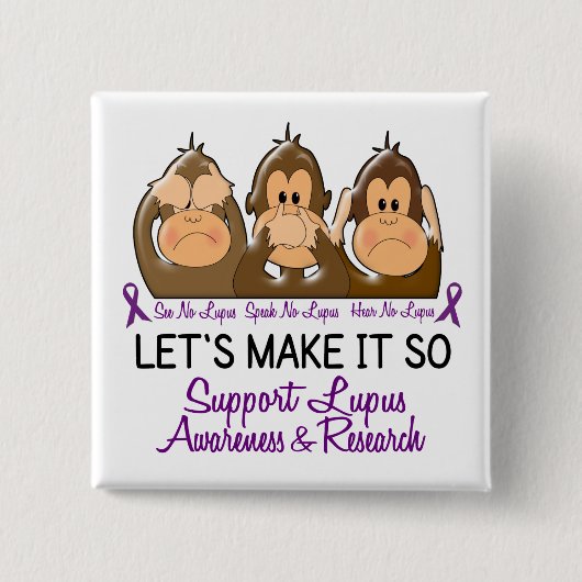 Sehen Sie, dass zu sprechen keinen Lupus 2 hören Button (Vorderseite)