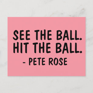 SEHEN SIE DEN BALL. SCHLIESSEN SIE DIE BALL PETE-R POSTKARTE