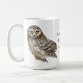 Sehen Sie den Herrn ist Gutes Wasserfarben Owl Psa Kaffeetasse (Links)