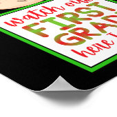 SEHEN SIE DIE ERSTE GRADE HIER KOMME ICH lustig ni Poster (Ecke)