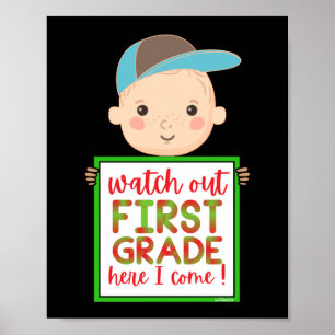 SEHEN SIE DIE ERSTE GRADE HIER KOMME ICH lustig ni Poster