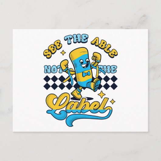 Sehen Sie die Fähigkeit, das Syndrom-Bewusstsein n Postkarte (Vorderseite)