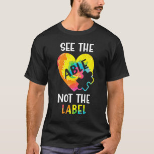Sehen Sie die Fähigkeit nicht das Etikett Puzzle G T-Shirt