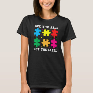 Sehen Sie die Fähigkeit nicht das Etikett Rätsel A T-Shirt