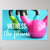Sehen Sie die Fitness Gymnastik Fitness Kettlebell Poster (Vorne)