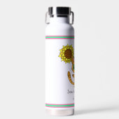 Sehen Sie die Schönheit | Orangenkatze und Sonnenb Trinkflasche (Vorne)