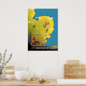 Sehen Sie die Sonne an der Ostküste. Poster (Küche)