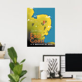 Sehen Sie die Sonne an der Ostküste. Poster (Heimbüro)