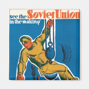 Sehen Sie die sowjetische Gewerkschaft im Entstehe Magnet