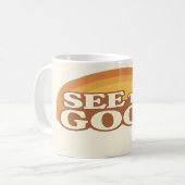 Sehen Sie die Tasse Gut - Retro Positive Bilder. (Vorderseite Links)
