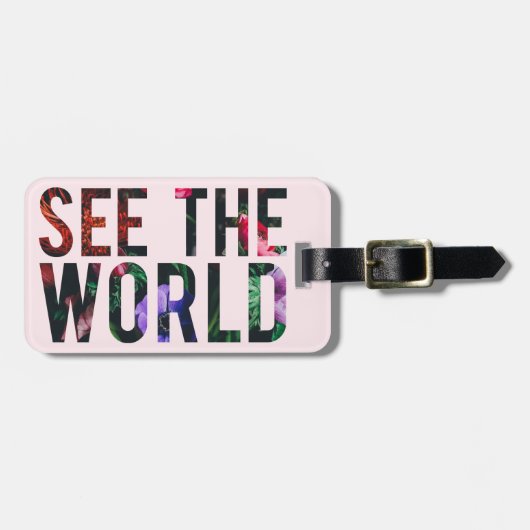 Sehen Sie die Welt, Gepäckanhänger (Vorderseite horizontal)