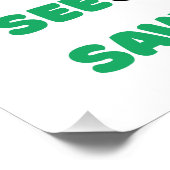 Sehen Sie die Welt Gerettet Radwandern Poster (Ecke)