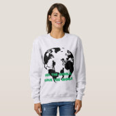 Sehen Sie die Welt Gerettet Radwandern Sweatshirt (Vorne ganz)