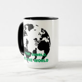 Sehen Sie die Welt Gerettet Radwandern Tasse (Vorderseite Links)