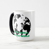 Sehen Sie die Welt Gerettet Radwandern Verwandlungstasse (Vorderseite Links)