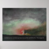 Sehen Sie ein blasses Pferd mit Schrift Zitat Prin Poster (Vorne)