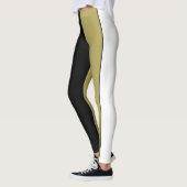 Sehen Sie eine Größe kleinere Streifen schwarz-wei Leggings (Links)