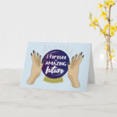 Sehen Sie fantastische zukünftige Karte (Gelbe Blume)