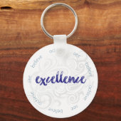 Sehen Sie, glauben Sie, erreichen Sie Exzellenz! Schlüsselanhänger (Vorderseite)