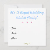 Sehen Sie Harry und Meghan Krawatte The Knot Einla Einladung (Rückseite)