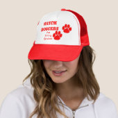 Sehen Sie Hoggers Paw Print Truckerkappe (Beispiel)