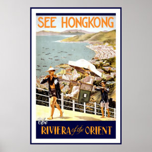 Sehen Sie Hong Kong das Riviera des Orientes Poster
