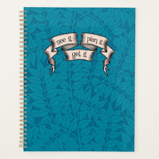Sehen Sie ihn planen "Get it Blue Planner" Planer (Vorderseite)