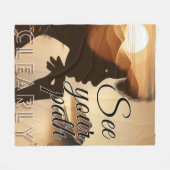 Sehen Sie Ihr Pflaster deutlich Fleecedecke (Vorderseite (Horizontal))