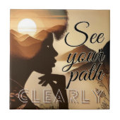 Sehen Sie Ihr Pflaster deutlich Fliese (Vorderseite)