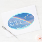 Sehen Sie in den Clouds Oval Stickers 20 pro Blatt (Umschlag)