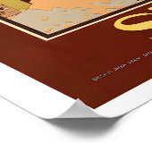 Sehen Sie India Vintage Reiseplakat Poster (Ecke)