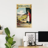 Sehen Sie Irland zuerst Vintage-Reiseposter Poster (Heimbüro)