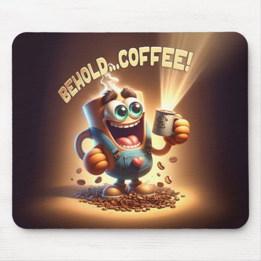 Sehen Sie... Kaffee! Mousepad (Vorne)