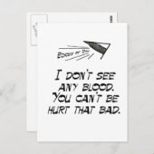 Sehen Sie kein Blut Postkarte (Vorne/Hinten)