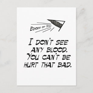 Sehen Sie kein Blut Postkarte