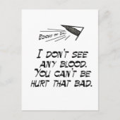 Sehen Sie kein Blut Postkarte (Vorderseite)