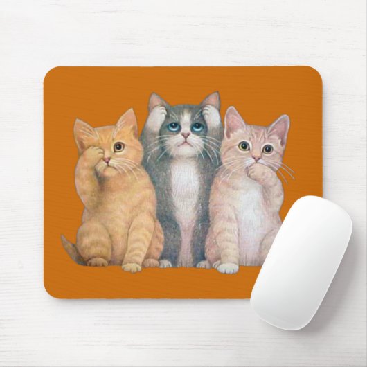 Sehen Sie kein Übel, hören Sie kein Übel, sprechen Mousepad (Mit Mouse)