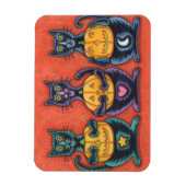 SEHEN SIE KEINE SCHWARZEN KATZEN HALLOWEEN MAGNET- MAGNET (Vertikal)