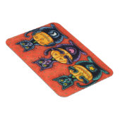 SEHEN SIE KEINE SCHWARZEN KATZEN HALLOWEEN MAGNET- MAGNET (Rechte Seite)