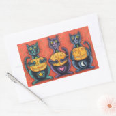 SEHEN SIE KEINE SCHWARZEN KATZKLEIDERSTÜCKE RECHTECKIGER AUFKLEBER (Umschlag)