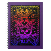 SEHEN SIE KEINEN EVIL FRIEDHOF SKELETON GRABSTEIN, NOTIZBLOCK (Vorderseite)