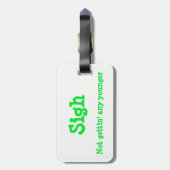 Sehen Sie mich zu etikettieren Gepäckanhänger (Rückseite vertikal)