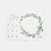 Sehen Sie mir beim Wachsen zu - Foto mit Aquarell Fleecedecke (Vorderseite (Horizontal))