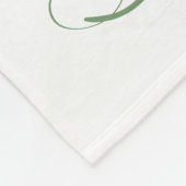 Sehen Sie mir beim Wachsen zu - Foto mit Aquarell Fleecedecke (Ecke)