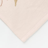 Sehen Sie mir beim Wachsen zu - Foto mit Aquarell Fleecedecke (Ecke)