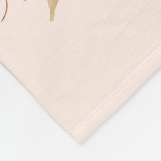 Sehen Sie mir beim Wachsen zu - Foto mit Aquarell Fleecedecke (Ecke)