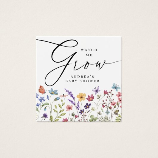 Sehen Sie mir Grow Bloom Baby Dusche Gefallen Gesc (Vorderseite)