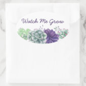 Sehen Sie mir zu, wie ich botanische Aquarellkultu Ovaler Aufkleber (Tasche)